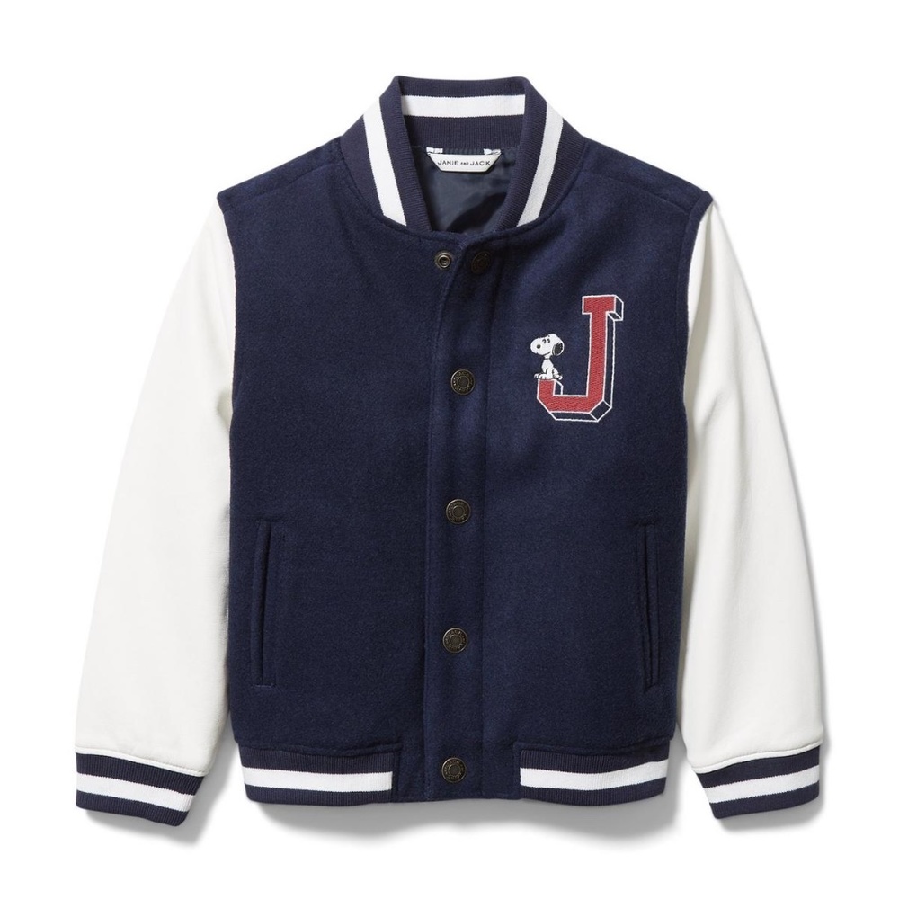 Janie and Jack PEANUTS™ SNOOPY Boys Jacket Blue, Size 7-8, Janie & Jack